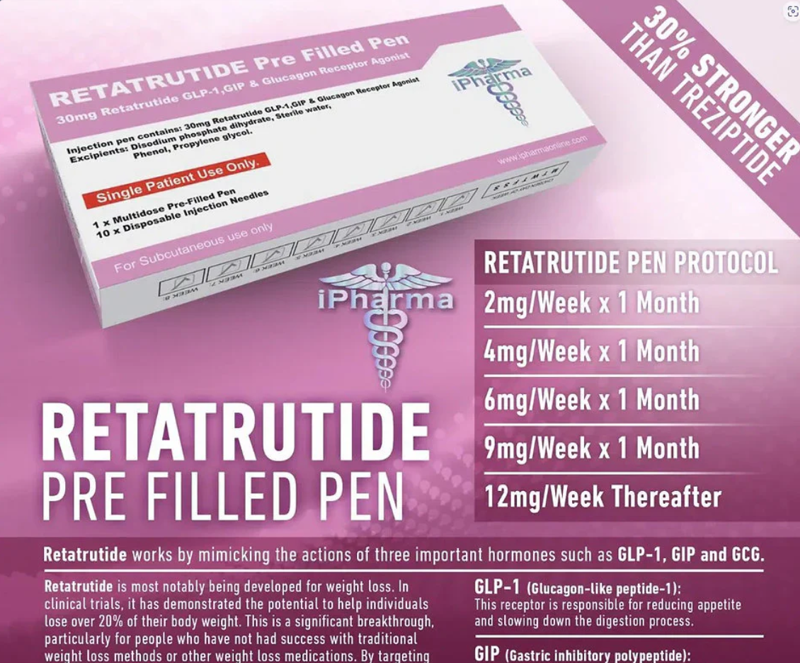IP Advanced Metabolic Research Pen - Retatrutide 30mg Single-Compound Peptide Research Pen