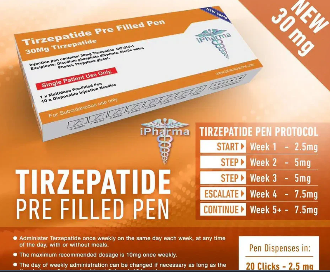 IP Dual-Pathway Metabolic Regulation Compound - Tirzepatide (Ready Format) 30 mg Total